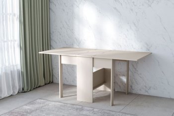 Стол-книжка ЛДСП Бодега белая (Диал) в Ирбите - irbit.mebel-e96.ru