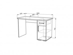 Стол компьютерный Лайт 1 (1200) в Ирбите - irbit.mebel-e96.ru