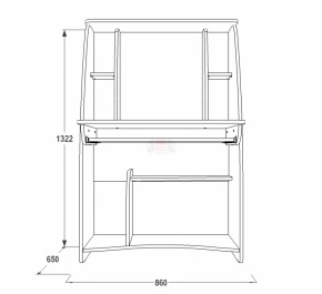 Стол компьютерный СК 3 в Ирбите - irbit.mebel-e96.ru