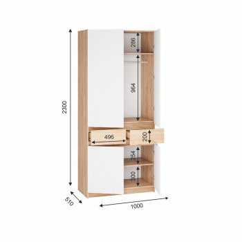 Шкаф 1000 мм Стоуби ШК-1000 (ИЦ) в Ирбите - irbit.mebel-e96.ru