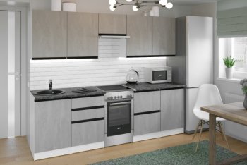 Кухонный гарнитур Сюита мега 2500 мм (Герда) в Ирбите - irbit.mebel-e96.ru