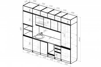 Кухонный гарнитур Сюита люкс 3000 мм (Герда) в Ирбите - irbit.mebel-e96.ru
