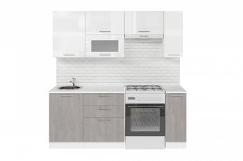 Кухонный гарнитур Терция ультра 2000 мм (Герда) в Ирбите - irbit.mebel-e96.ru