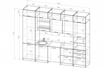 Кухонный гарнитур Терция экстра 5 3000 мм (Герда) в Ирбите - irbit.mebel-e96.ru