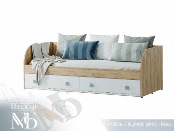 Кровать с ящиками Тренд LIGHT КР-01 (БТС) в Ирбите - irbit.mebel-e96.ru | фото