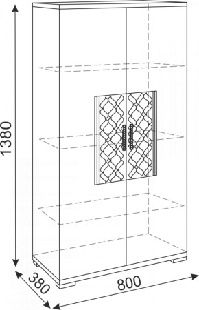 Тумба 2 двери Тиффани М13 (Риннер) в Ирбите - irbit.mebel-e96.ru