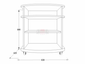 Тумба для теле-радио аппаратуры Фант 1 в Ирбите - irbit.mebel-e96.ru