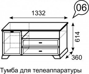 Тумба для телеаппаратуры Венеция 6 бодега в Ирбите - irbit.mebel-e96.ru