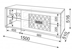 Тумба под ТВ Тиффани М03 (Риннер) в Ирбите - irbit.mebel-e96.ru