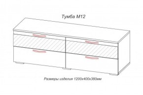 Тумба TV (М-12) Марсель (АстридМ) в Ирбите - irbit.mebel-e96.ru