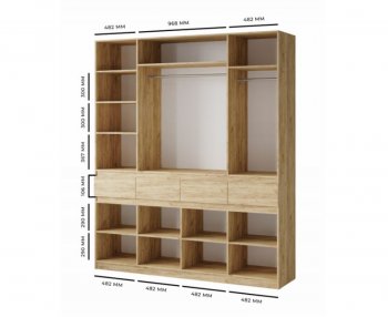 Шкаф 2000 мм Турин ЛДСП крафт серый/кашемир (ВВР) в Ирбите - irbit.mebel-e96.ru