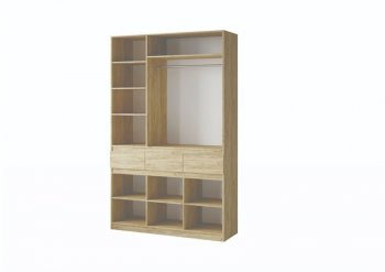 Шкаф 1500 мм Турин крафт/графит (ВВР) в Ирбите - irbit.mebel-e96.ru