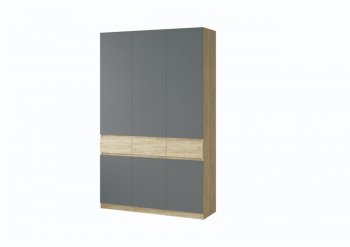 Шкаф 1500 мм Турин крафт/графит (ВВР) в Ирбите - irbit.mebel-e96.ru