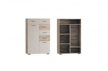 Стенка Турин крафт серый/кашемир, модульная (ВВР) в Ирбите - irbit.mebel-e96.ru