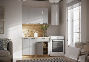 КУхонный гарнитур Валерия 1200 мм вотан/серый (Сурская) в Ирбите - irbit.mebel-e96.ru