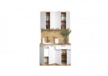 КУхонный гарнитур Валерия 1200 мм вотан/белый(Сурская) в Ирбите - irbit.mebel-e96.ru