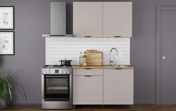 Кухонный гарнитур 1200 мм Венера кашемир ЛДСП (Олмеко) в Ирбите - irbit.mebel-e96.ru