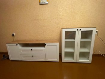 Тумба под ТВ Остин 16.47 белый в Ирбите - irbit.mebel-e96.ru