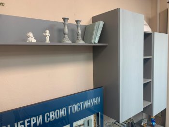 Стенка Сканди МДФ НМ-001 грин грей софт (Стиль) в Ирбите - irbit.mebel-e96.ru