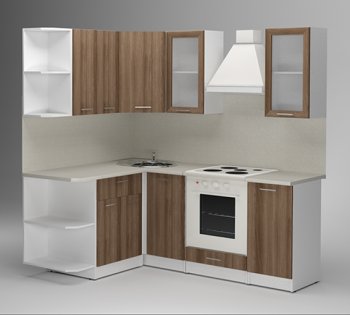 Кухонный гарнитур Яна прайм 1500х2000 мм (Герда) в Ирбите - irbit.mebel-e96.ru