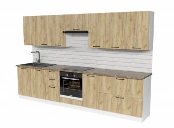 Кухонный гарнитур Янтарь 3000 мм (Герда) в Ирбите - irbit.mebel-e96.ru