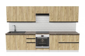 Кухонный гарнитур Янтарь экстра 3000 мм (Герда) в Ирбите - irbit.mebel-e96.ru