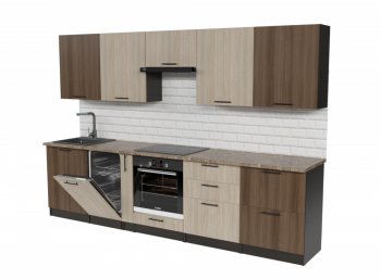 Кухонный гарнитур Яшма 3000 мм (Герда) в Ирбите - irbit.mebel-e96.ru