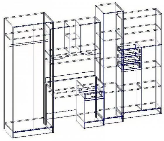 Стенка детская Юниор МДФ (Регион) в Ирбите - irbit.mebel-e96.ru